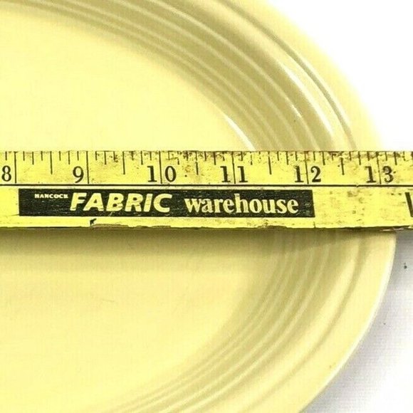 Fiesta Fiestaware Pastel Yellow Oval Platter 13" - Picture 6 of 7